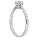 9ct White Gold 0.40ct Brilliant Cut Lab Grown Diamond Solitaire Ring