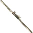 9ct Yellow Gold 0.03ct Diamond and Pearl Necklace 16"