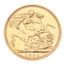 1893 Victoria Jubilee Head Australia Full Sovereign Coin