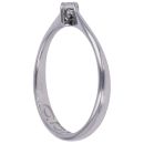 9ct White Gold 0.10ct Diamond Solitaire Clogau Ring