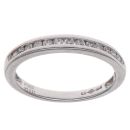Platinum 0.23ct Brilliant Cut Diamond Half Eternity Ring