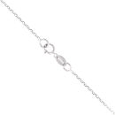9ct White Gold 0.15ct Diamond Cross Pendant and Chain 18"