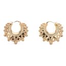 9ct Yellow Gold Gypsy Creole Earrings