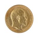 1909 Edward VII Large Head UK Half Sovereign Coin