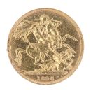1896 Victoria Old Head UK Full Sovereign Coin