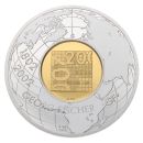 14ct Yellow Gold and Silver 200 Years George Fischer UK Coin