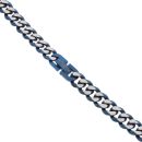 Unique & Co Stainless Steel Blue Curb Chain 20"