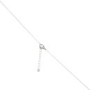 Sterling Silver Cubic Zirconia Pendant and Chain 16" by Icesia