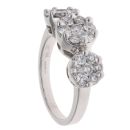 18ct White Gold 1.30ct Brilliant Cut Diamond Cluster Ring