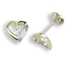 9ct Yellow Gold 0.06ct Diamond Stud Earrings