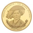 2022 1oz Queen Elizabeth: 1900-2002 The Queen Mother 250 Dollars Cook Islands Coin Proof Boxed