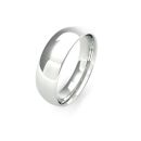 Platinum Traditional Court Wedding Band 6mm
