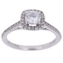 9ct White Gold 0.70ct Brilliant Cut Lab Grown Diamond Cluster Ring