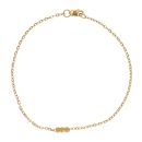 22ct Yellow Gold Trilogy Junction Fancy Bracelet 7"