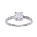 Sterling Silver Cubic Zirconia Dress Ring by Icesia