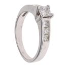 14ct White Gold 0.75ct Princess Cut Diamond Solitaire Ring
