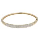 14ct Yellow Gold Cubic Zirconia Bangle