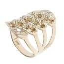 14ct Yellow Gold Beaded Fancy Ring