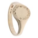 9ct Yellow Gold Patterned Signet Ring