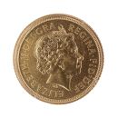 2006 Elizabeth II Fourth Portrait UK Half Soverign Coin