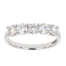 18ct White Gold Certificated 5 Stone Diamond Ring