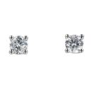9ct White Gold 0.25ct Diamond Stud Earrings