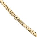 14ct Yellow Gold Monaco Byzantine Rey Plain Lock Chain 24"