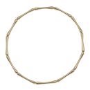 14ct Yellow Gold 0.15ct Brilliant Cut Diamond Bamboo Bangle