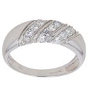 9ct White Gold Cubic Zirconia Fancy Ring