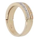 9ct Yellow and White Gold 0.10ct Diamond 'Always' Fancy Ring
