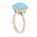9ct Yellow Gold Turquoise Single Stone Ring