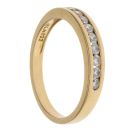 18ct Yellow Gold 0.33ct Brilliant Cut Diamond Half Eternity Ring
