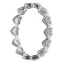 9ct White Gold 0.05ct Brilliant Cut Diamond Heart Fancy Ring