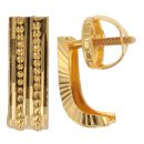22ct Yellow Gold Fancy Stud Earrings
