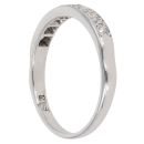 18ct White Gold 0.40ct Brilliant Cut Diamond Half Eternity Ring