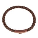 Unique & Co Dark Brown Leather Bracelet