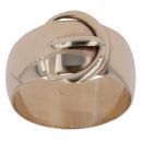 9ct Yellow Gold Plain Buckle Ring
