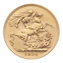 1914 George V Large Head UK Full Sovereign Coin