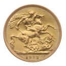 1912 George V Large Head UK Full Sovereign Coin