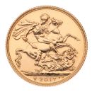 2017 Elizabeth II Fifth Portrait UK Full Sovereign Coin