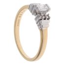 18ct Yellow Gold 0.28ct Millenium And Brilliant Cut Diamond Solitaire Ring