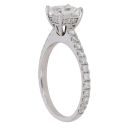 18ct White Gold 1.50ct Princess and Brilliant Cut Diamond Solitaire Ring