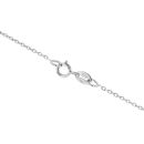 9ct White Gold 0.36cts Diamond And Emerald Pear Cut Pendant And 18" Chain