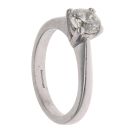 Platinum 0.75ct Brilliant Cut Diamond Solitaire Ring