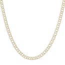 9ct Yellow Gold Double Curb Chain 18"