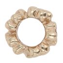 14ct Yellow Gold Pandora Ruby Flower Spacer Charm