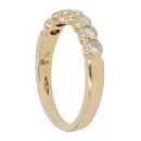 18ct Yellow Gold 0.35ct Brilliant Cut Diamond Half Eternity Ring