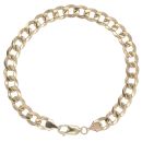 9ct Yellow Gold Curb Bracelet 8"