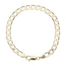9ct Yellow Gold Curb Bracelet 7.5"