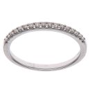Platinum 0.20ct Brilliant Cut Diamond Half Eternity Ring